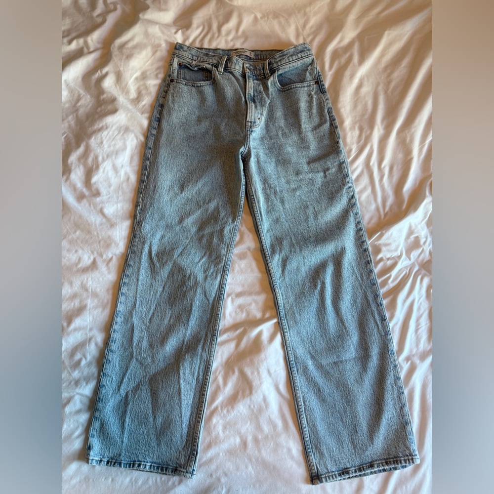Abercrombie & Fitch Light Blue Men's Straight Jeans